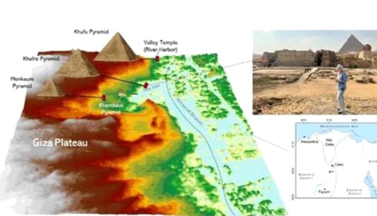 ممر مائي قديم يربط بين أهرامات مصر يمكن مشاهدته من الفضاء
