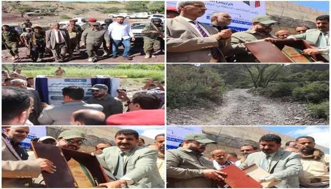 الوزير الحريزي والمحافظ التركي يدشنان العمل في مشروع طريق عقبة خلق 