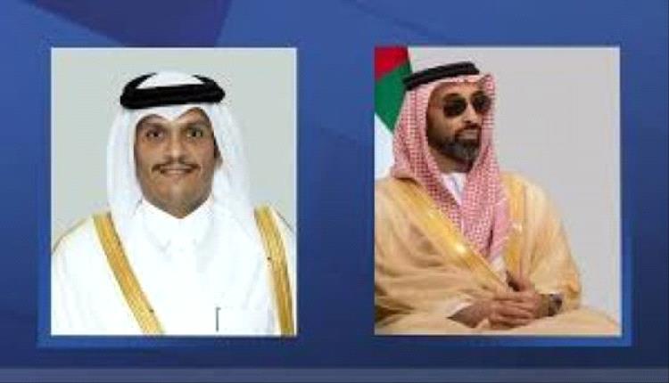 رئيس الوزراء القطري يستقبل طحنون بن زايد في الدوحة