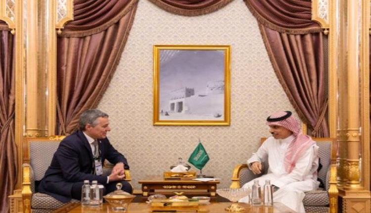 وزير الخارجية السعودي ونظيره السويسري يستعرضان العلاقات الثنائية في الرياض