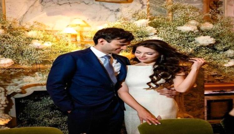 ملكة جمال لبنان السابقة مايا رعيدي في يوم زفافها تختار فستاناً بسيطاً بتفاصيل أنيقة
