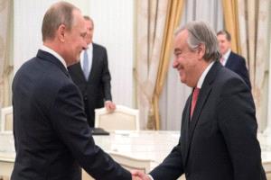 غوتيريش يبعث خطابا إلى بوتين بمناسبة إعادة انتخابه رئيسًا لروسي