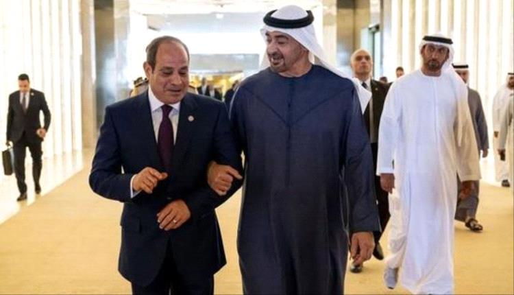 في زيارة أخوية.. رئيس الإمارات يصل العلمين والسيسي بمقدمه مستقبلية