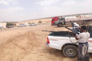 حماية الشركات تهدد باحراق نقطة العطوف بمديرية ساه النفطية بوادي حضرموت
