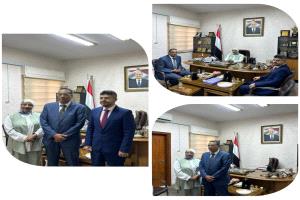 وكيل وزارة الصحة يزور الملحقية الثقافية اليمنية في الأردن ويبحث آليات التنسيق وتذليل الصعوبات أمام المبعوثين