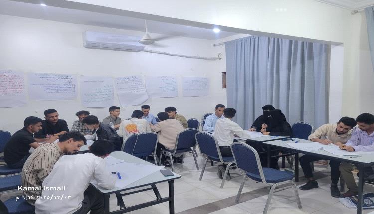 مؤسسة الرسالة تواصل برنامجها التدريبي لاتحاد طلاب جحاف..