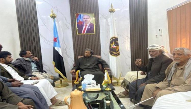 انتقالي المهرة مشايخ ووجهاء مديرية حات