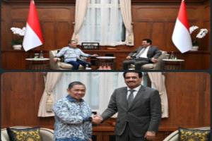 السفير بلفقيه يبحث مع نائب وزير الخارجية الاندونيسي تعزيز وتطوير التعاون الثنائي 