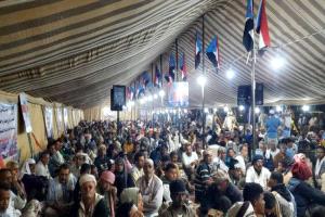 اعتصام سيئون يطالب باحترام إرادة جماهير شعب الجنوب العربي