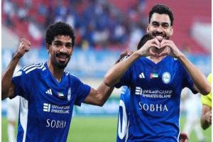 النصر يفوز على عشرة لاعبين من البطائح بالدوري الإماراتي