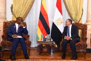 وزير الخارجية المصري يعقد مباحثات مع نظيره الزيمبابوي لتعزيز التعاون الثنائي