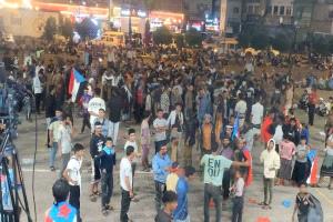 أمسية فنية تشعل ساحة الاعتصام المفتوح بخور مكسر