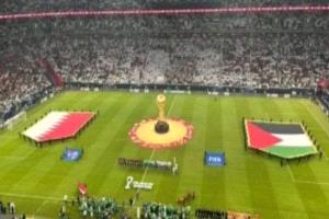 التعادل السلبى يحسم شوط قطر ضد فلسطين فى كأس العرب