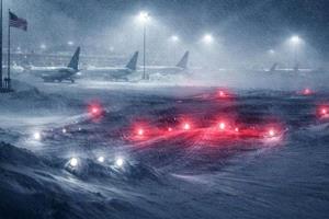 عاصفة شتوية تشل حركة السفر بالولايات المتحدة