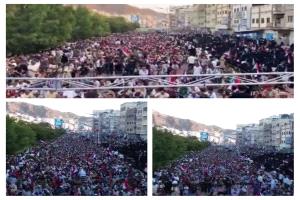 مدينة المكلا عاصمة محافظة حضرموت تشهد مليونية "القرار قرارنا" لاعلان دولة الجنوب العربي"بيان"