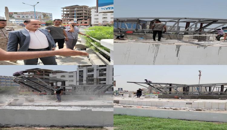 مدير عام دارسعد يتفقد مستوى الإنجاز في أعمال ترميم وإعادة تأهيل دوار جولة السفينة