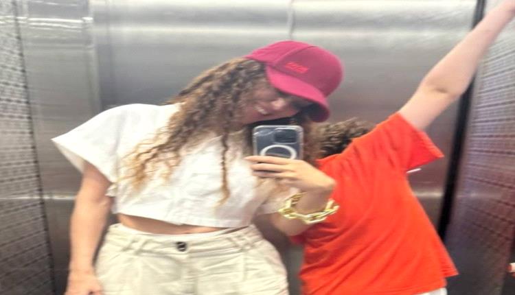 ميريام فارس تزعج إبنها بالصور... ردّ فعله طريف
