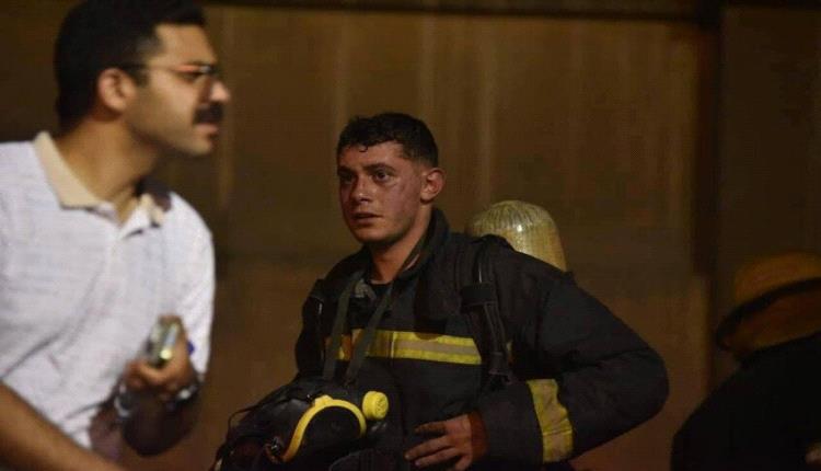 ضابط يتصدر المشهد بعد حريق سنترال رمسيس