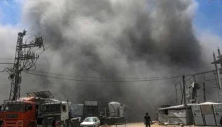 استشهاد 14 فلسطينيا فى قصف استهدف خيام النازحين