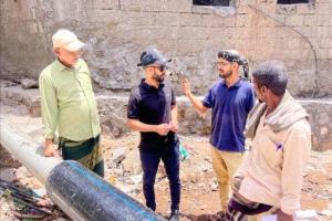 مدير عام صيرة يوجه بسرعة معالجة تسربات الصرف الصحي بالخساف

