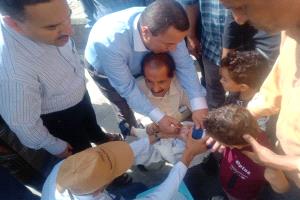 مكتب الصحة بالضالع يدشن الجولة الأولى من حملة التحصين ضد شلل الأطفال 