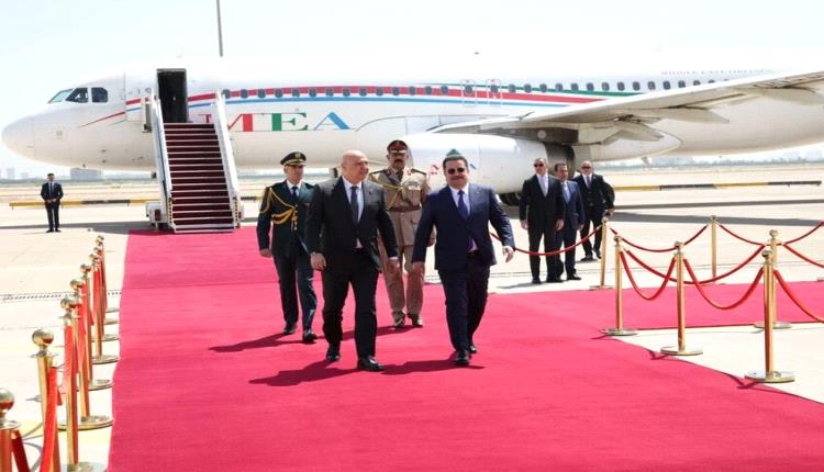 عون يصل بغداد والسوداني في استقباله