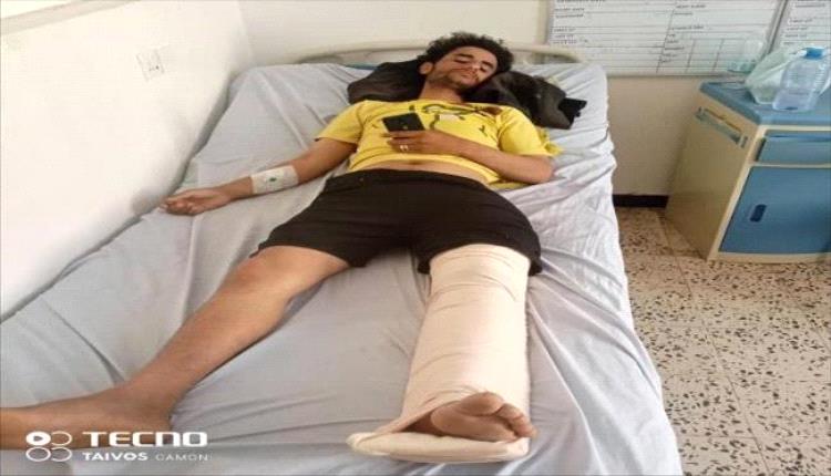 إصابة مواطن برصاص قناصة ميليشيا الحوثي في منطقة حمرالسادة بالضالع
