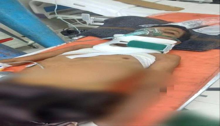 إصابة خطيرة لطفل برصاص قناص حوثي في كرش

