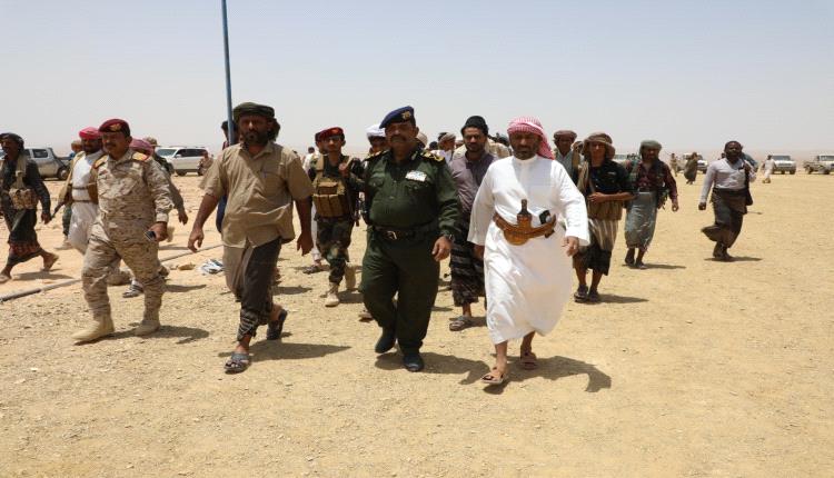 رئيس حلف قبائل حضرموت يتفقد اللواء الأول بقوات حماية حضرموت