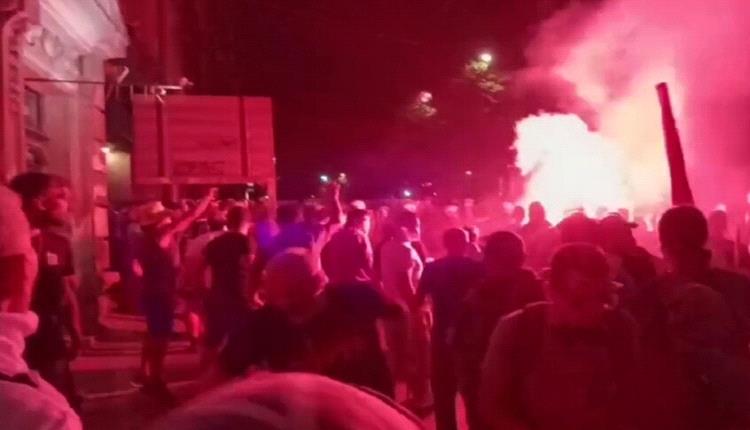 إصابة 6 من رجال الشرطة الصربية خلال احتجاجات في بلغراد