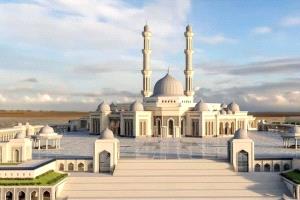السيسي في أحد أكبر مساجد العالم خلال صلاة العيد