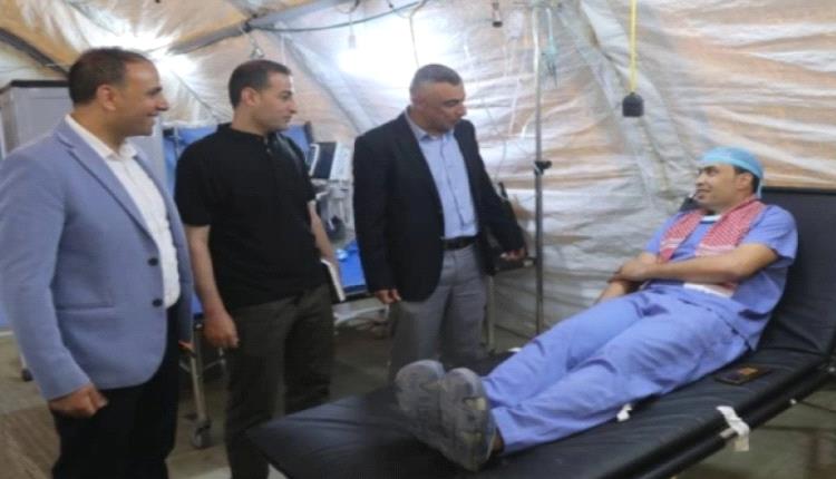المستشفى الميداني الأردني جنوب غزة/6 ينظم حملة للتبرع بالدم

