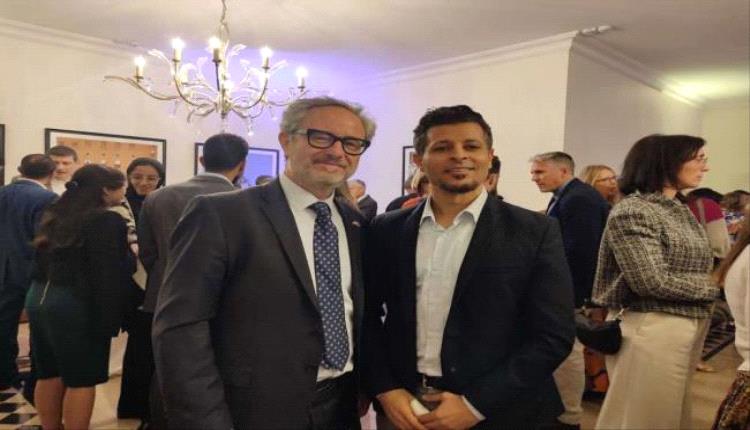 ممثل المجلس الانتقالي يشارك في "يوم أوروبا" بعمان ويبحث مستجدات الوضع مع دبلوماسيين دوليين
