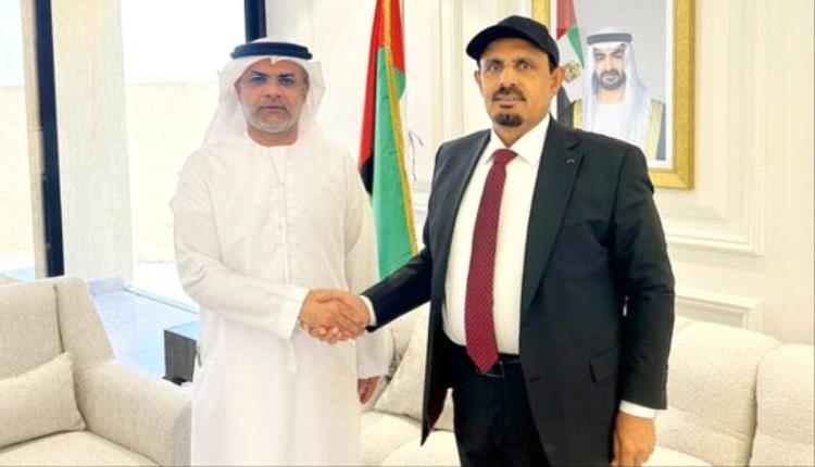 محافظ حضرموت وسفير الإمارات يبحثان جهود تحقيق السلام