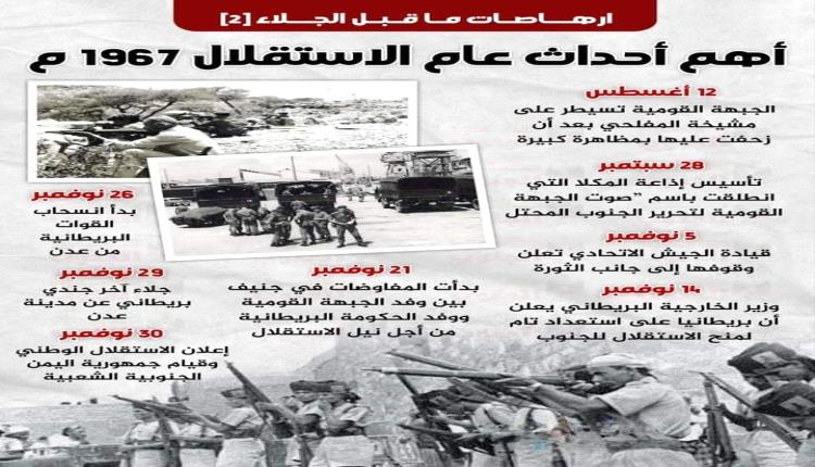 أهم أحداث عام الاستقلال 1967م