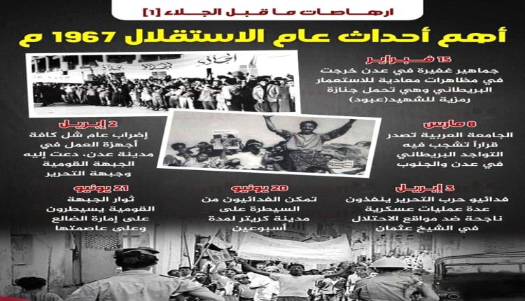 أهم أحداث عام الاستقلال 1967م