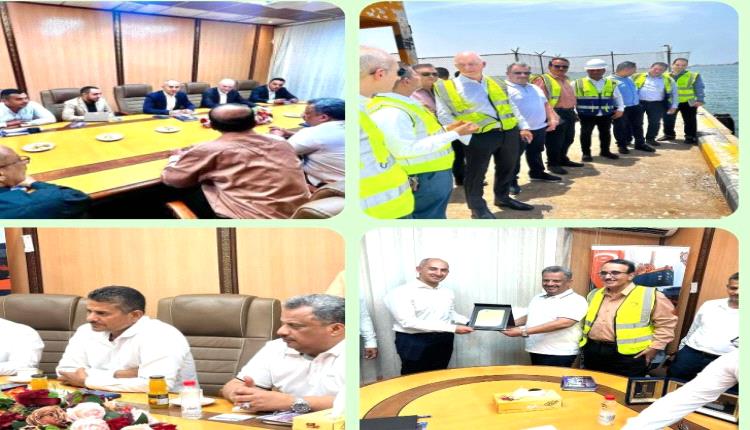 المدير الاقليمي لشركة CMA-CGM الفرنسية يزور محطة حاويات ميناء عدن