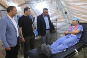 المستشفى الميداني الأردني جنوب غزة/6 ينظم حملة للتبرع بالدم

