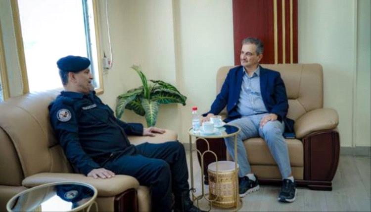 محافظ عدن ورئيس جهاز مكافحة الإرهاب يبحثان تعزيز أمن العاصمة