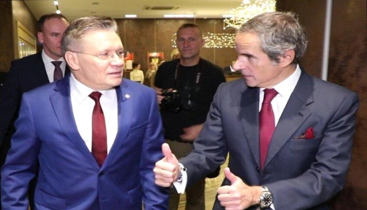 ليخاتشوف وغروسي يبحثان الوضع في محطة زابورجيه النووية