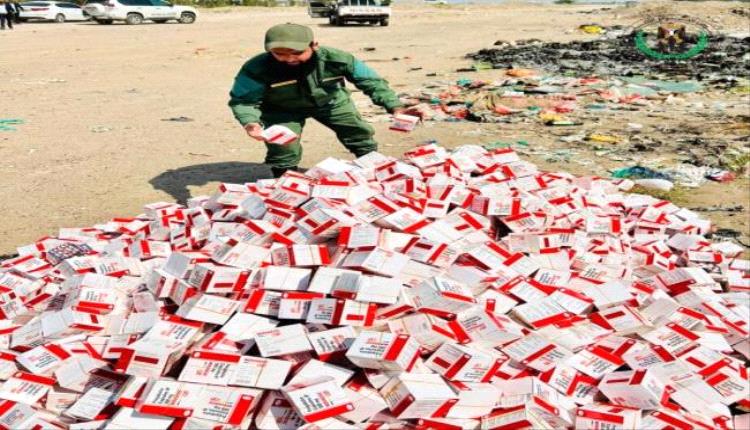 بإشراف النيابة العامة والعميد الوالي.. مكافحة المخدرات بقوات الحزام الأمني تُتلف كمية كبيرة من الحبوب المخدرة
