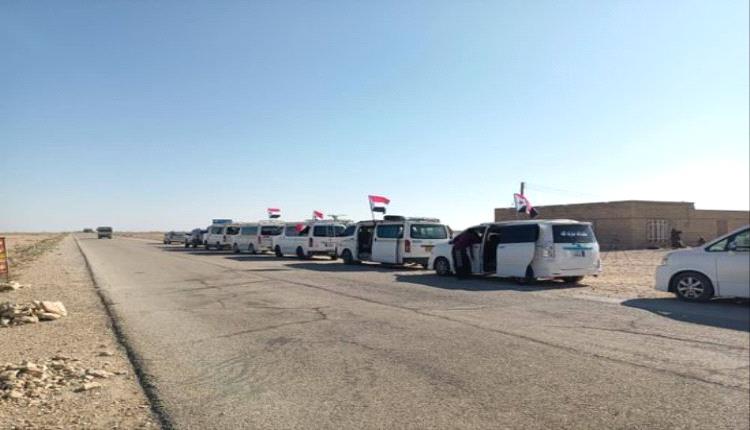 تحرك موكب أبناء الضليعة إلى سيئون للاحتفال بذكرى عيد الاستقلال