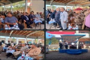 بحضور قيادات رفيعةبالمجلس الانتقالي ثانوية عائشه تحتفي بعيد الاستقلال الوطني 