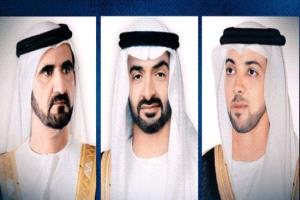 محمد بن زايد ونائباه يهنئون رئيس لبنان بيوم الاستقلال