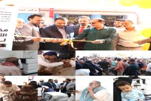 انطلاق مخيم بازرعة الطبي للعيون بالعاصمة عدن باجراء 500 عملية إزالة مياه بيضاء و50 تصحيح الحول
