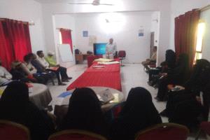 مكتب الصحة بالضالع ينظم دورة تدريبية لمتطوعي التثقيف الصحي للتوعية حول الأمراض الوبائية 