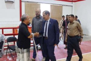 باتيس يزور المعسكر التدريبي لفريق كرة السلة للكراسي المتحركة
