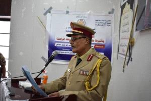 الاكاديمية العسكرية تمنح ابو بكيل الحالمي درجة الماجستير في رسالة الحرب النفسيه وتأثيرها على القوات المسلحة
