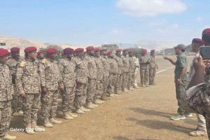 العميد نصر اليافعي يتفقد الجاهزية القتالية للواء الرابع دعم وإسناد