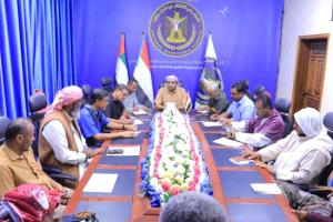 انتقالي وادي حضرموت تناقش الأوضاع الخدمية والأمنية
